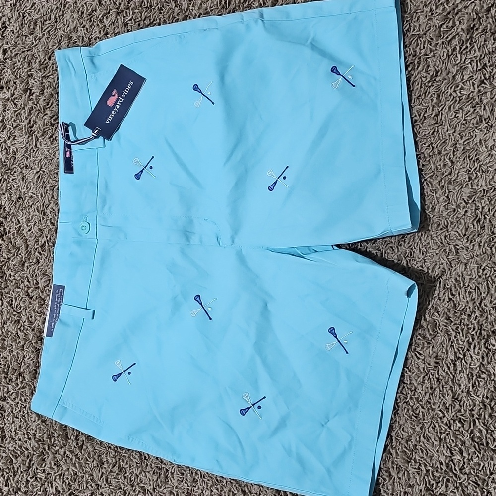 NWT Vineyard Vines Pool Side 7 Inch Lacrosse Embroidered Breaker Shorts Sz 40 - Picture 3 of 7